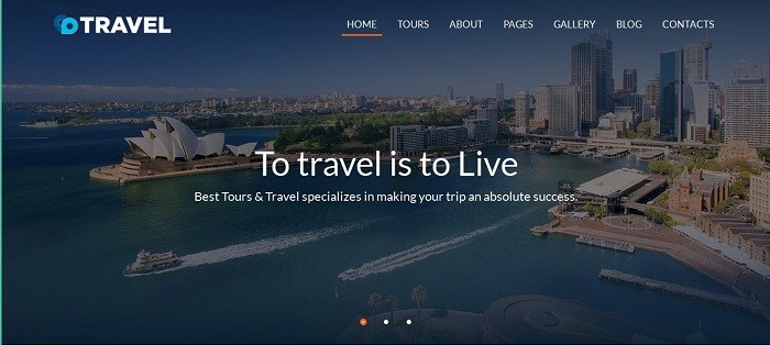 Travel – Agent & Tour Booking HTML5 под ucoz